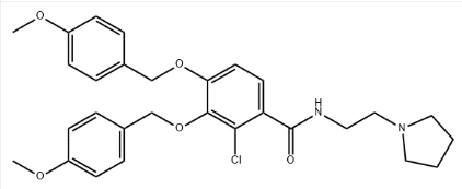CAS:1225208-44-5 2-کلرو{4}}3،4-بیس((4-متوکسی بنزیل)اکسی)-N-(2-(پیرولیدین-1-ایل) اتیل)بنزامید